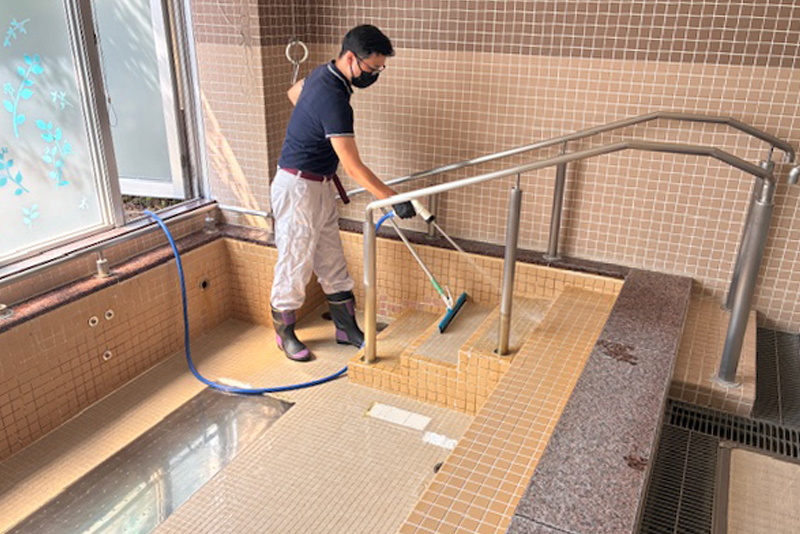 浴槽水循環配管洗浄