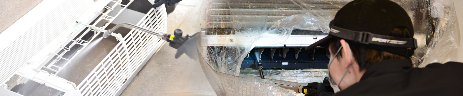 業務用エアコンの分解洗浄・クリーニング