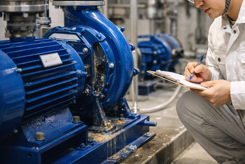 業務用ポンプ点検